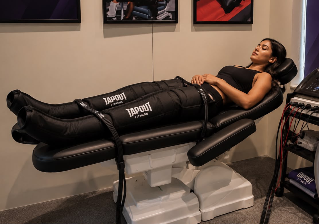 Compression therapy recovery boots treatment